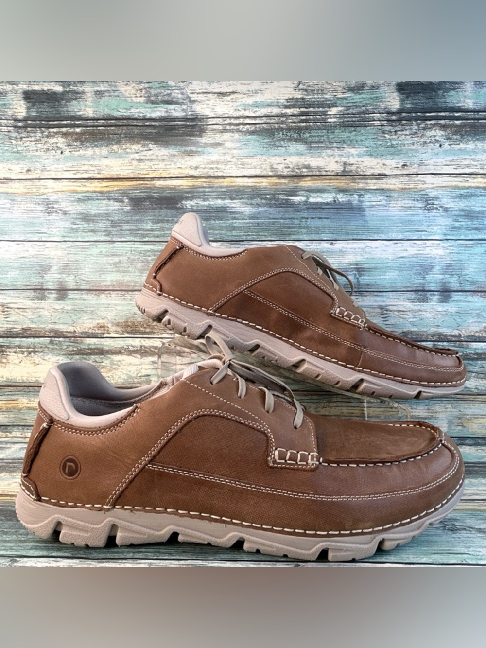 Rockport Rocsports Lite ZoneCush Sneaker Mens 14M Brown Leather Casual Shoes
